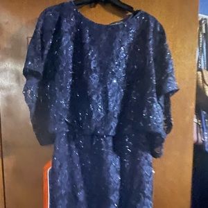Blue glitter dress from Dillards